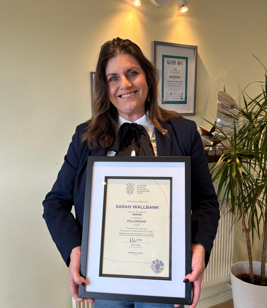 CEO of August Race Group awarded Fellowship of The Chartered Institute of Export & International Trade